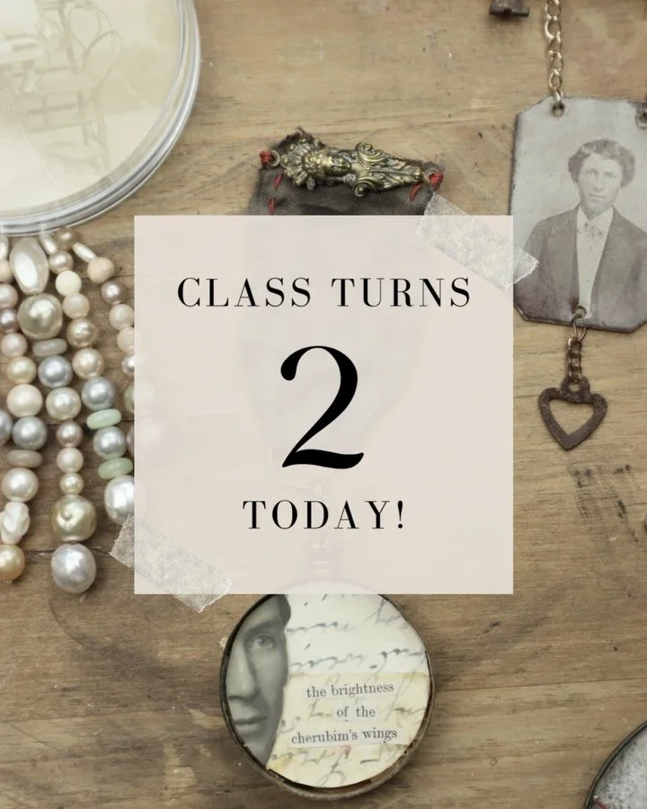 Two years ago today, Ancestor Medals was born, a class close to my heart, made for those who feel the pull of memory, family, and the poetry of found materials.

To celebrate its second birthday, I&rsquo;m offering 50% off for today and tomorrow only