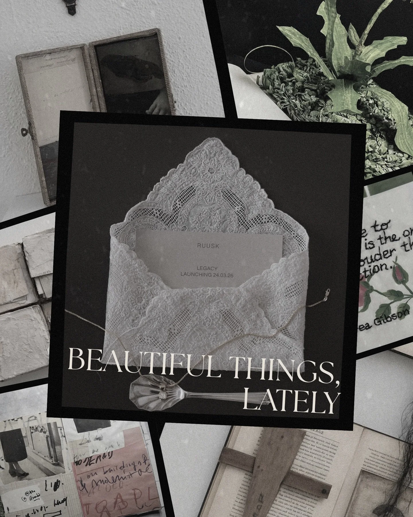 Beautiful Things, Lately

March 2026

2 @dawn_surratt
3 @ruusk
4 @sofiapirosanto
5 @elly.dijkshoorn
6 natanielpaintsabit
7 @tinypricksproject
8 @anneliskaar
9 @silviademarchistudio
10 @notamax
11 @detrituszine