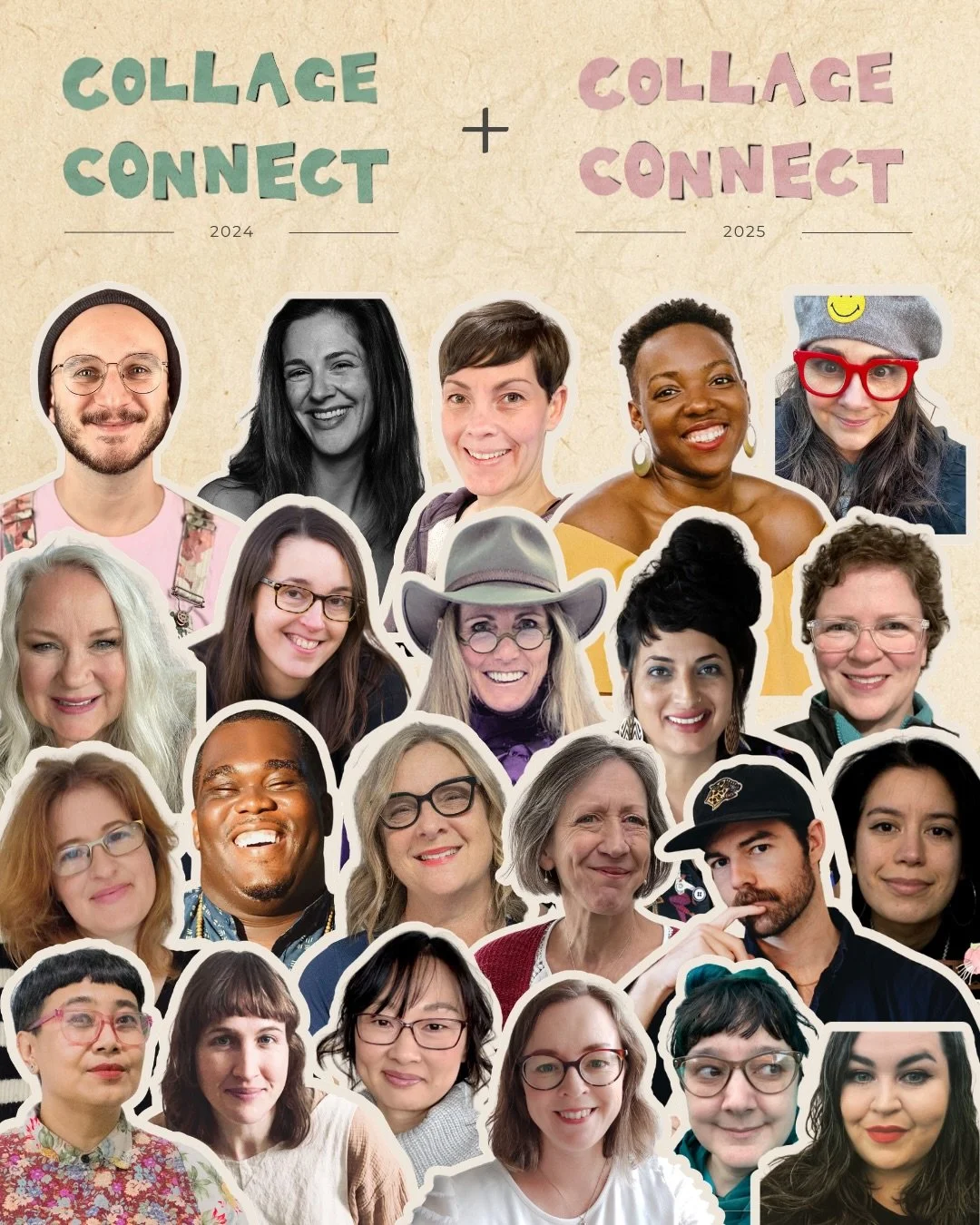 COLLAGE CONNECT 2024 + COLLAGE CONNECT 2025
2 years of #collageconnect together in a bundle.

22 artists 
23 videos
15 hours of content 

Collage Connect began in 2024 as a celebration of the art of collage, a gathering of voices, techniques, and per