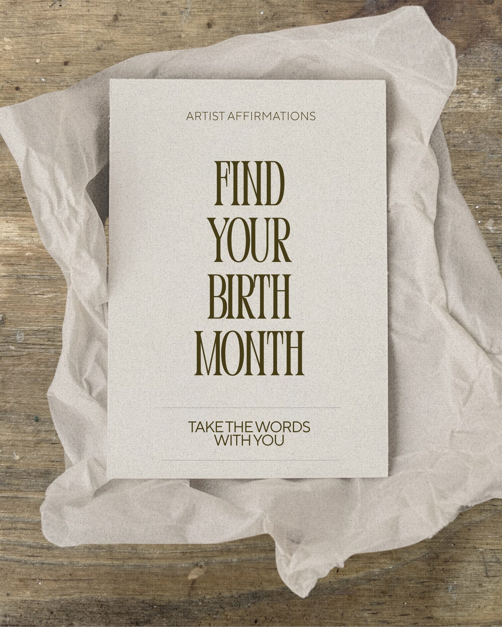 Need an affirmation? 
Comment your month below. 
Then tag a friend so they can find their own.

Cards from my Artist Affirmations deck. 
Inspire and empower.

Available in my shop.

#jackravi
#artistaffirmations
#mixedmediaartist
#collageartist
#crea