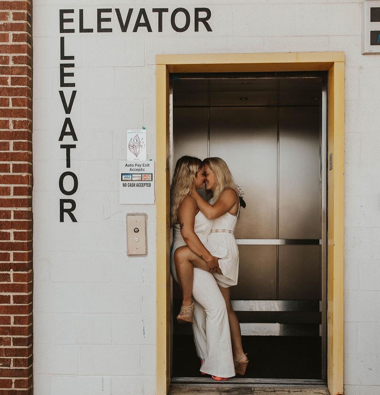 Just because we&rsquo;re surrounded by beautiful mountains, does not mean you&rsquo;re required to use them for the backdrop of your wedding photos! 
Feel free to think outside the box (or inside the elevator) with your photographer to get the look t
