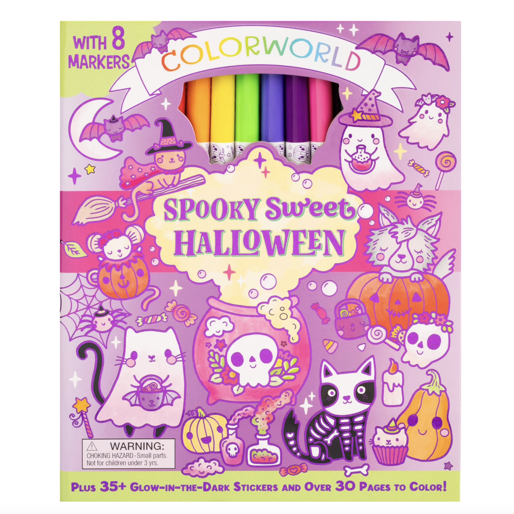 Colorworld: Spooky Sweet Halloween Book + Markers