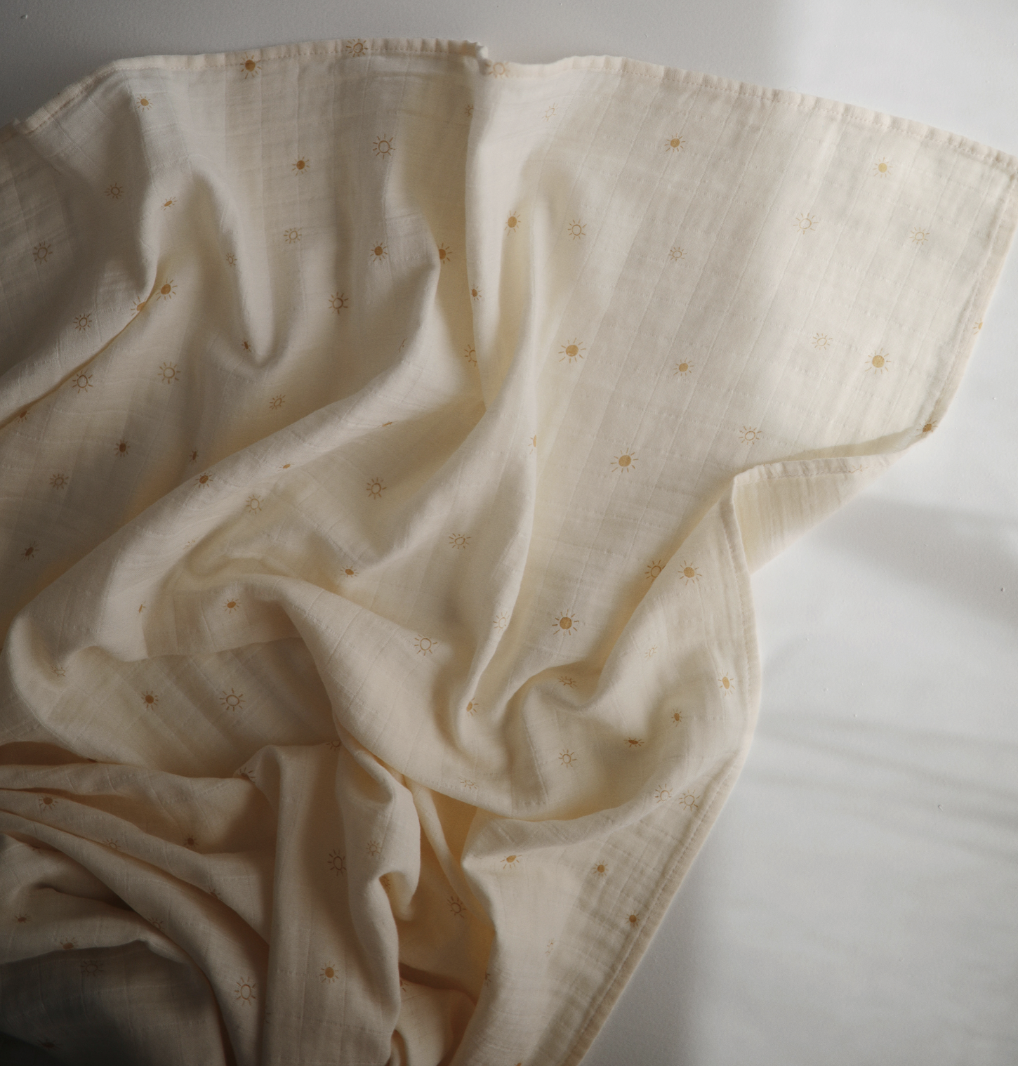 Muslin Swaddle Blanket Organic Cotton - Sun