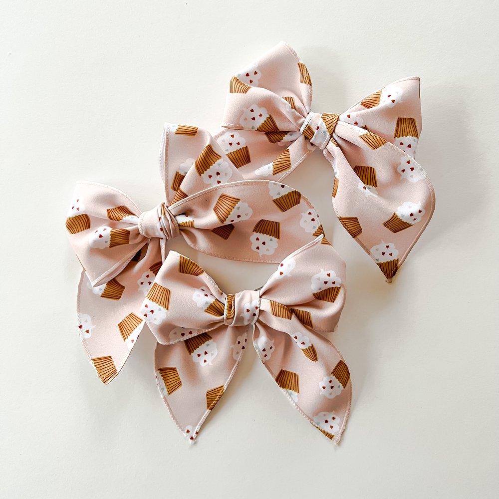 LV Inspired Hair Bow