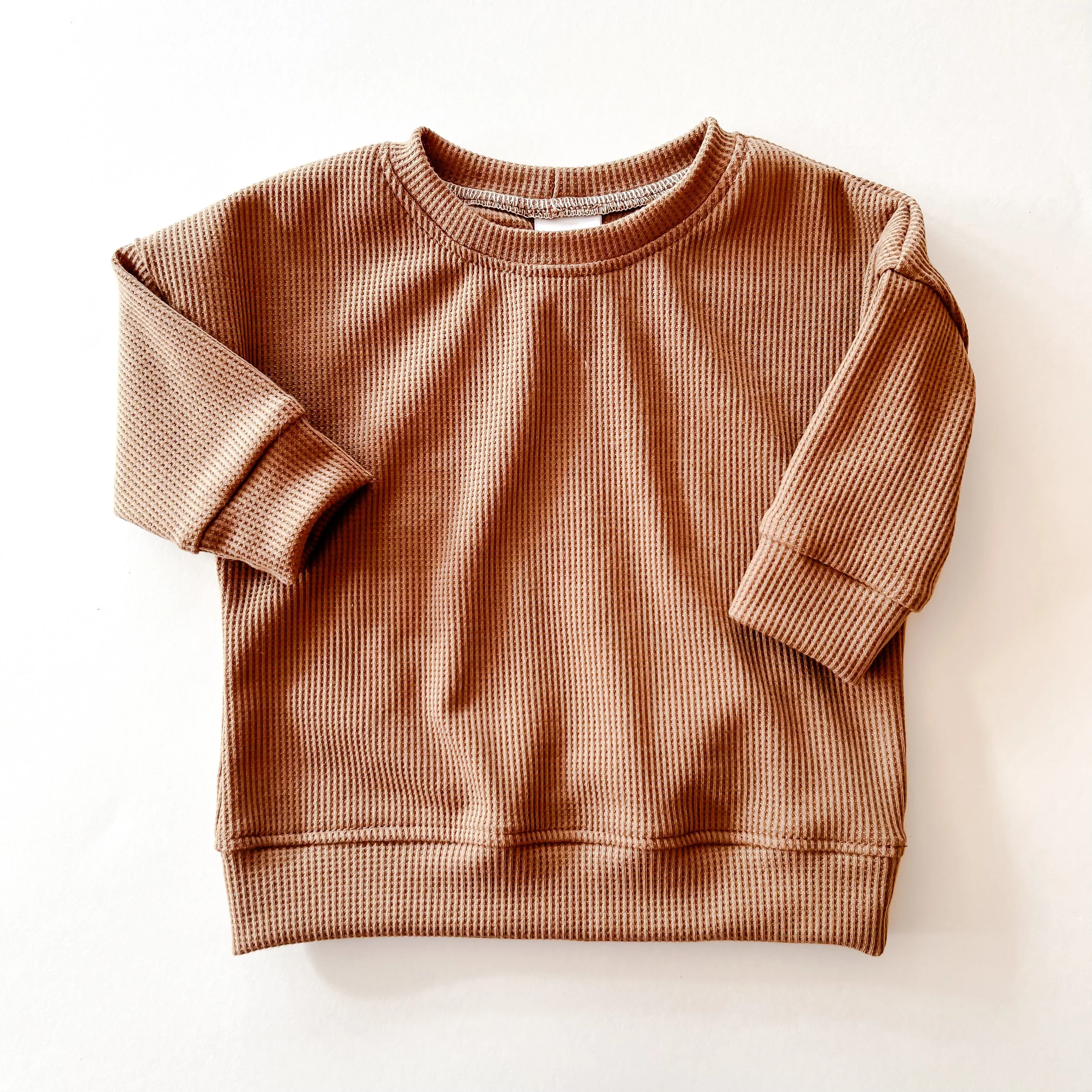 Caramel Waffle Knit Dolman