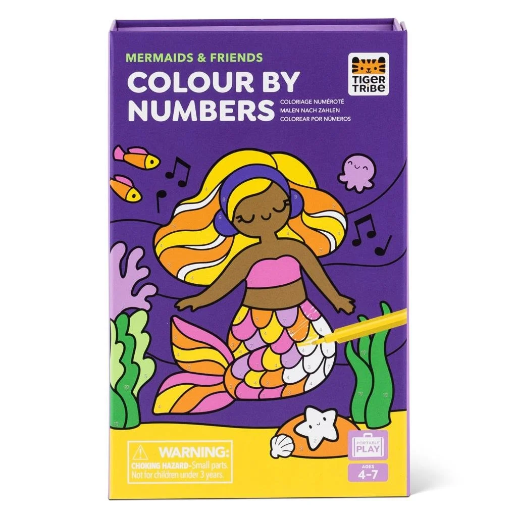 Colour by Numbers - Mermaids and Friends