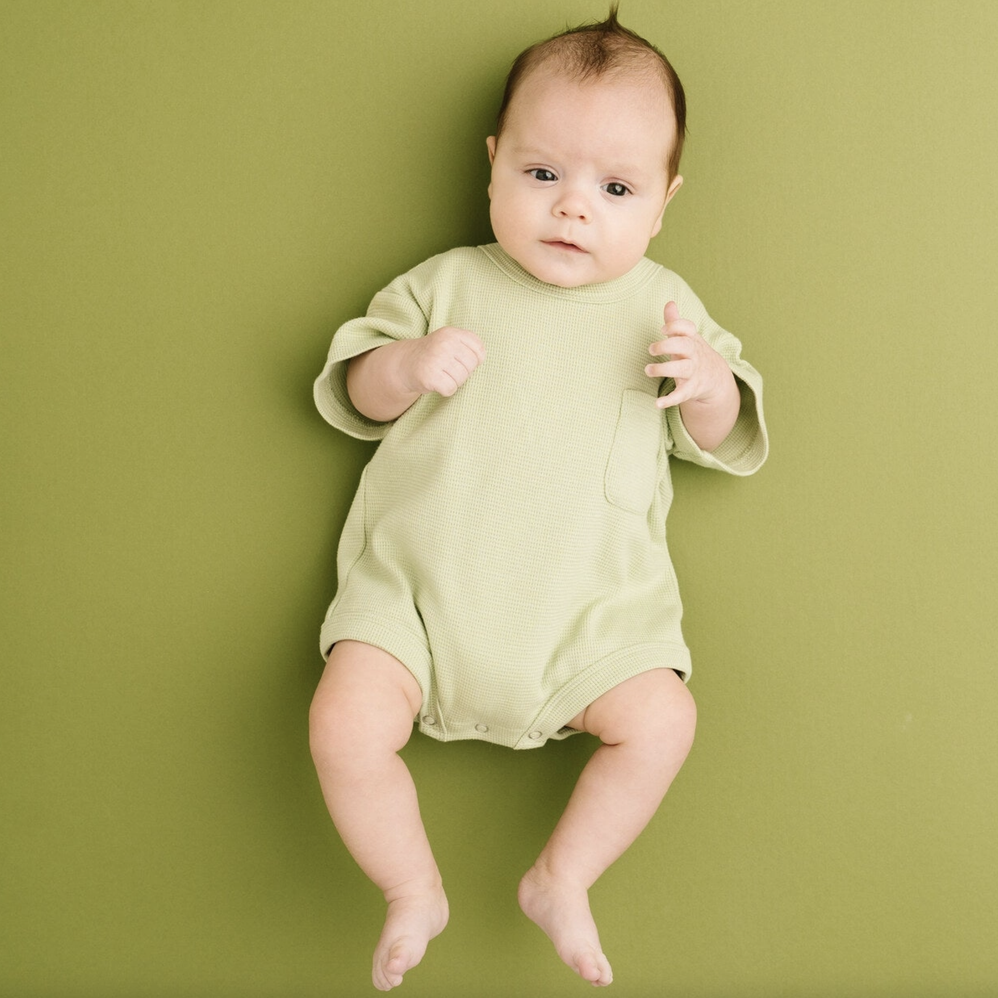 Meadow Waffle Pocket Romper