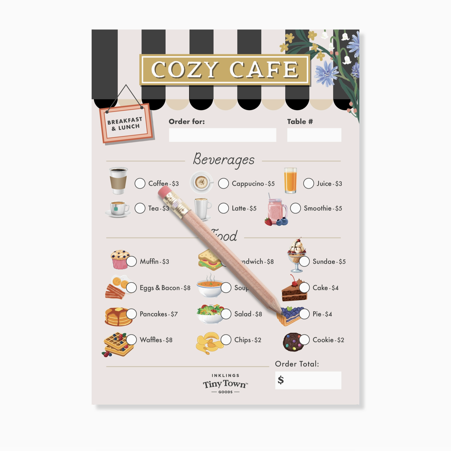 Inklings Tiny Town™ Play Notepad - Cozy Cafe