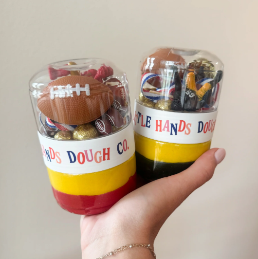 Choose Your Team Colors Football Playdough To-Go Jar