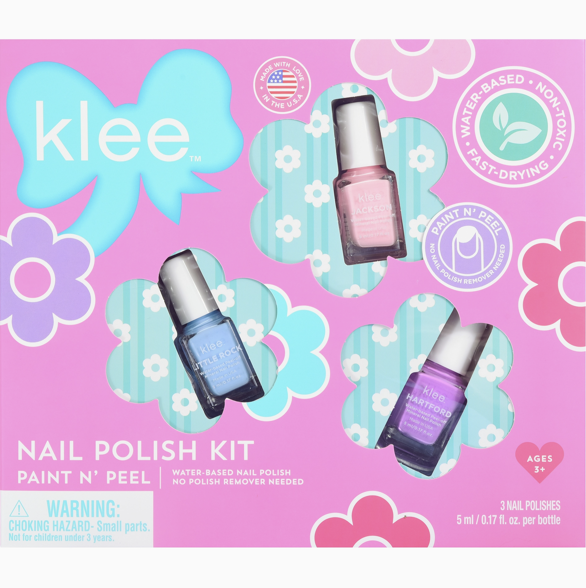 Klee Kids Water-Based Nail Polish Set - Fairy Joy