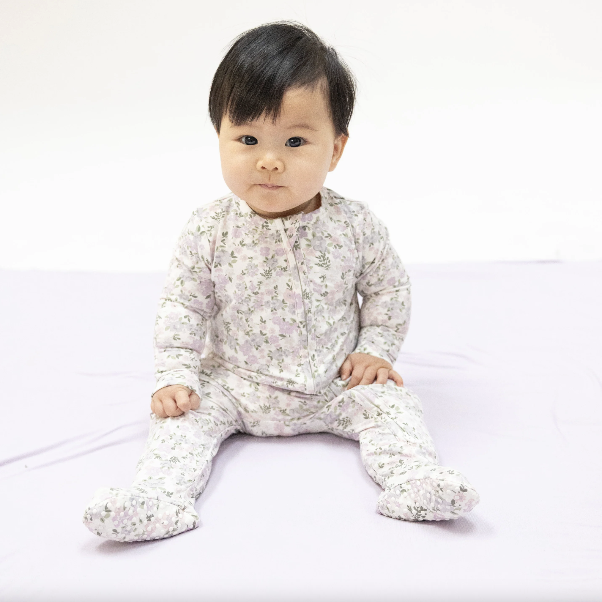 Shannon Floral - 2 Way Zipper Footie
