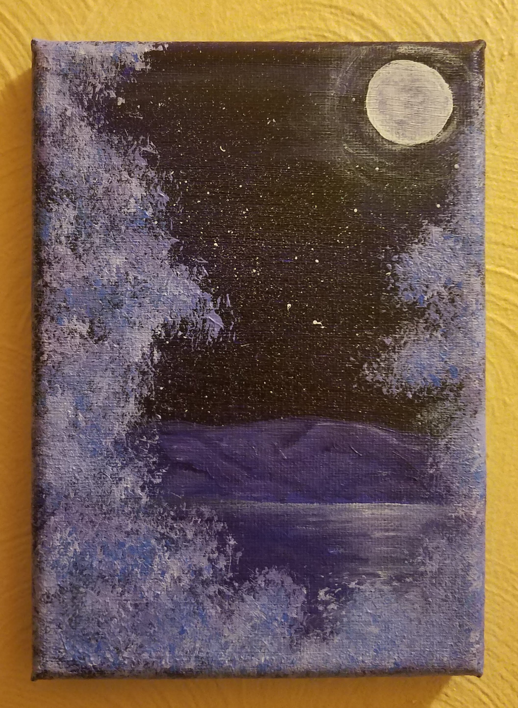 Mystical Evening on Small Canvas