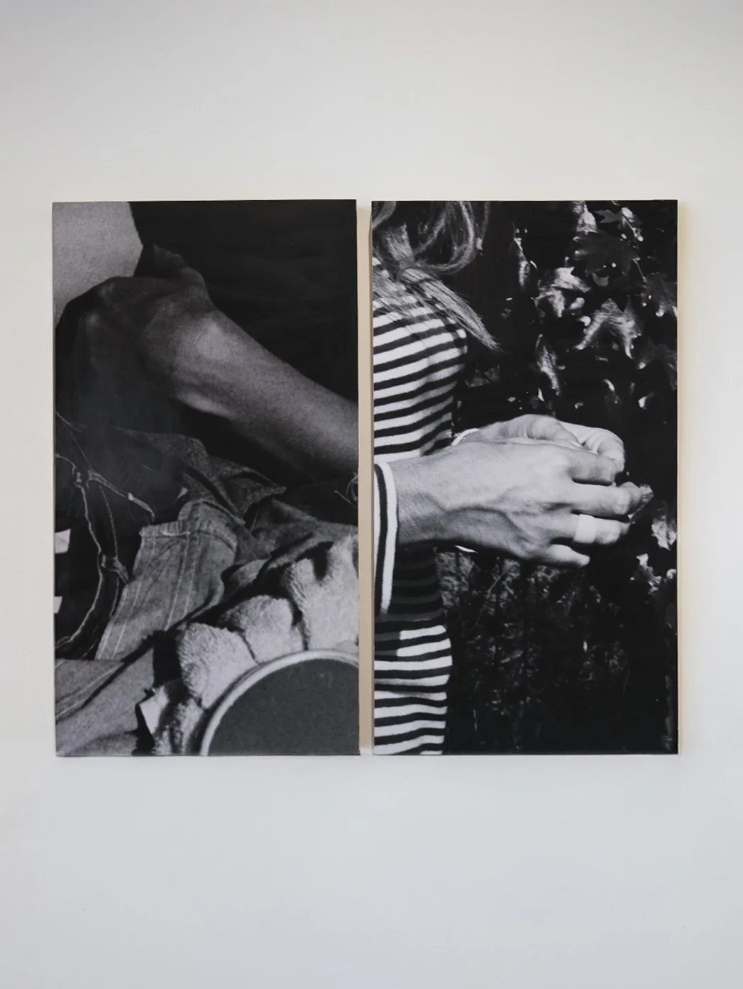 Joan and Maxine 
Archival matte vinyl, wood
19 9/16 × 35 3/4 × 2 1/4 in 