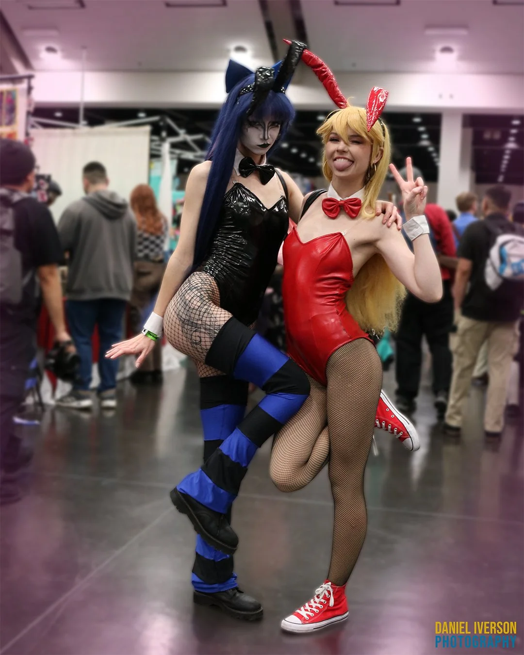 Cosplayers @plum3ri and @thecoolestghoul_inschool as Panty and Stocking from the eponymous series!!!!
------------------------------------
#bayareaphotographer #sacanime #sacanimewinter #sacwinter #photoedit #cosplay #cosplayer #cosplayphotographer
#