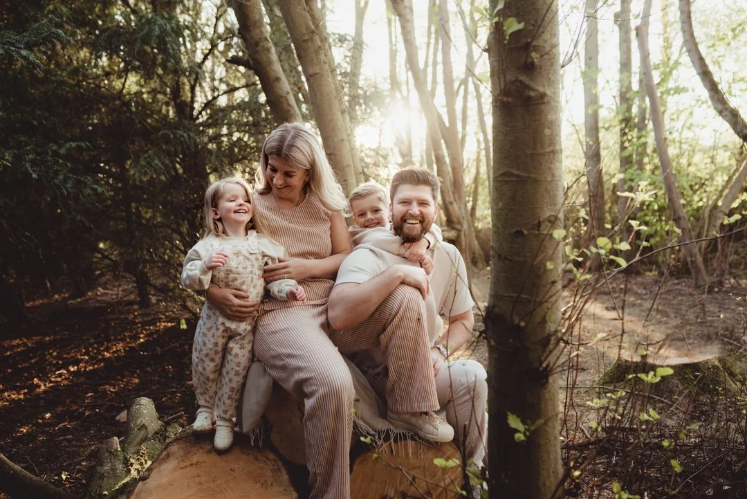 Fun outdoor family photoshoot in Saffron Walden Essex