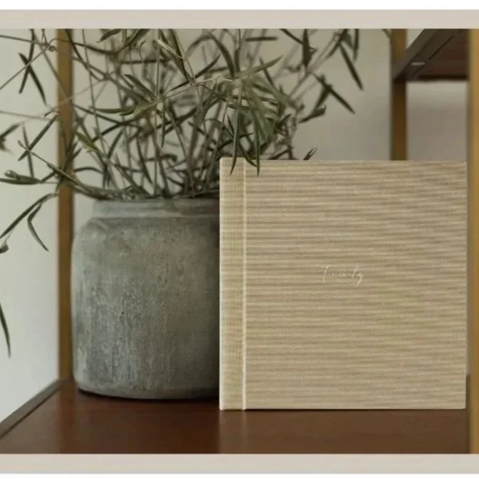 personalised luxury photo album from newborn session with Jodie Wilson photography in Saffron Walden Essex