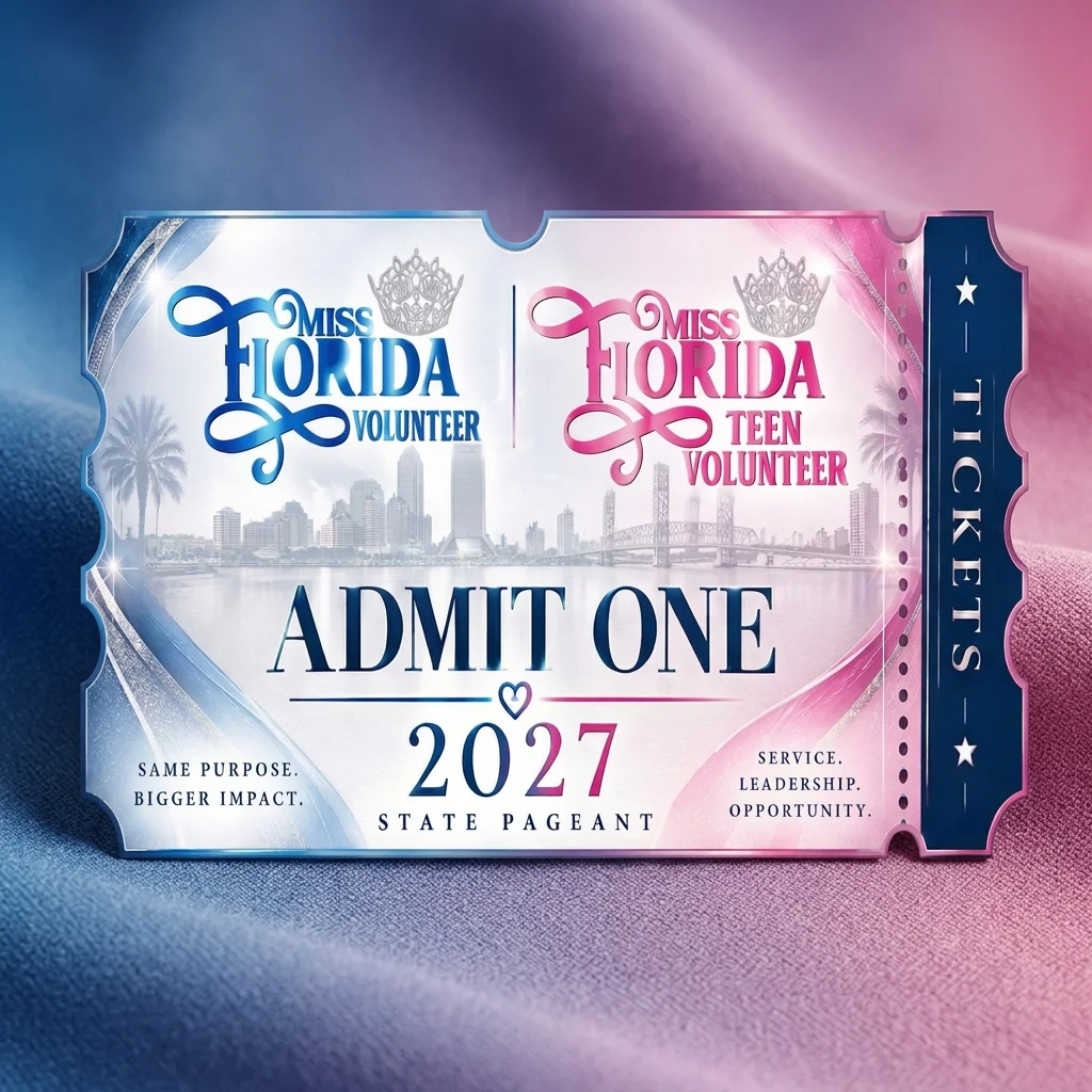 2027 Miss Florida Volunteer and Miss Florida Teen Volunteer State Ticket