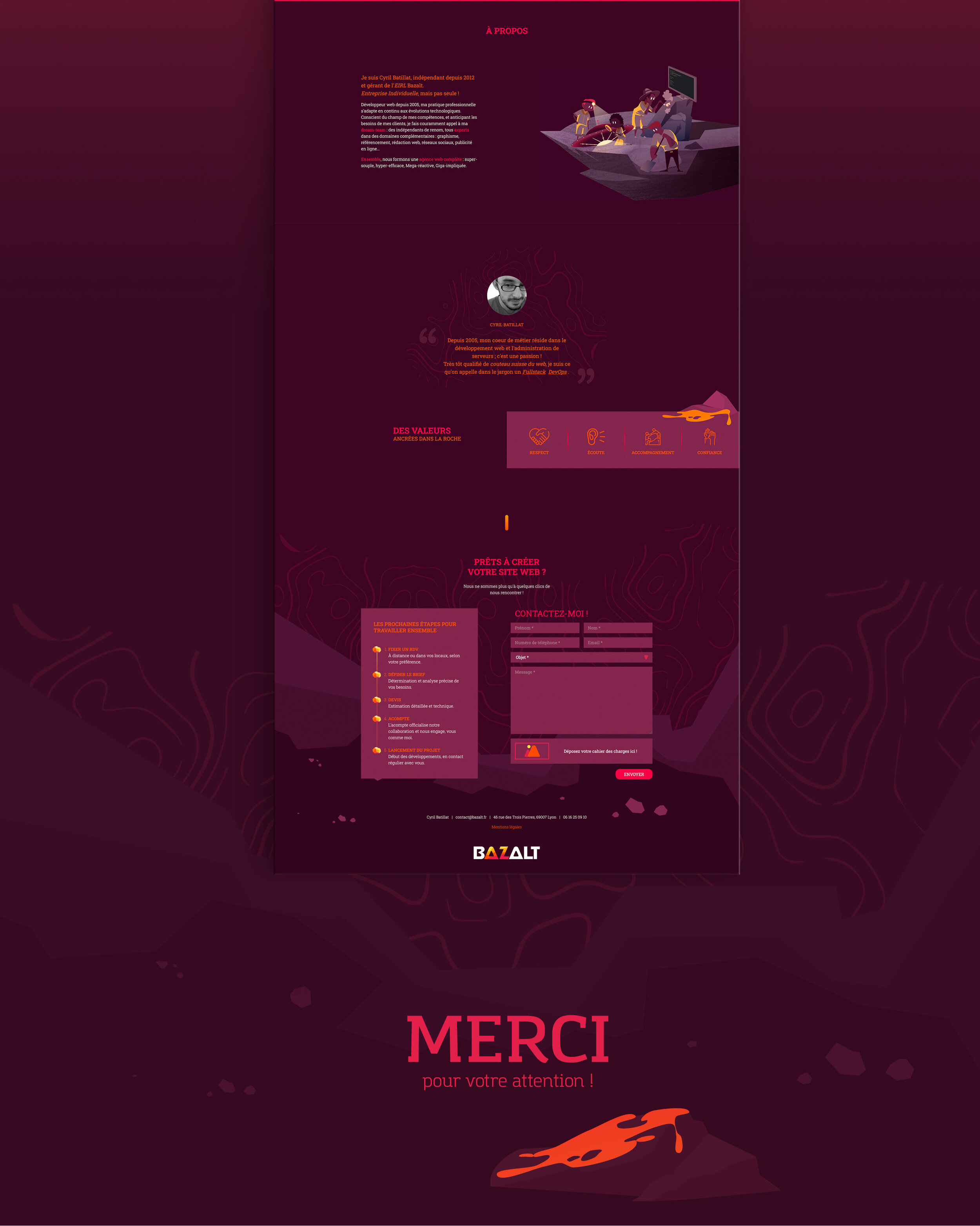 Présentation du site web parallax (suite)