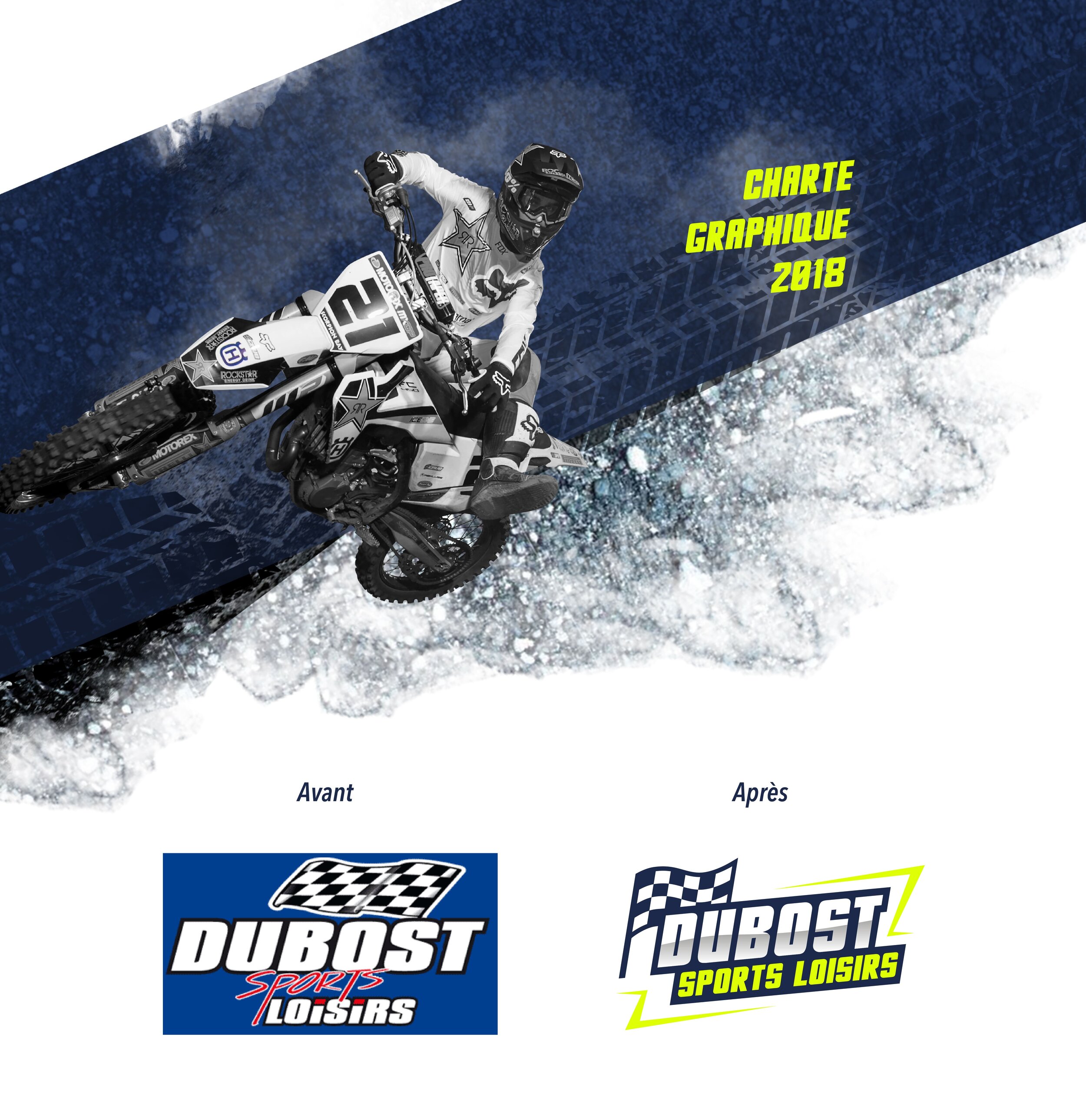 Dubost Sports Loisirs - Présentation du logo avant et après