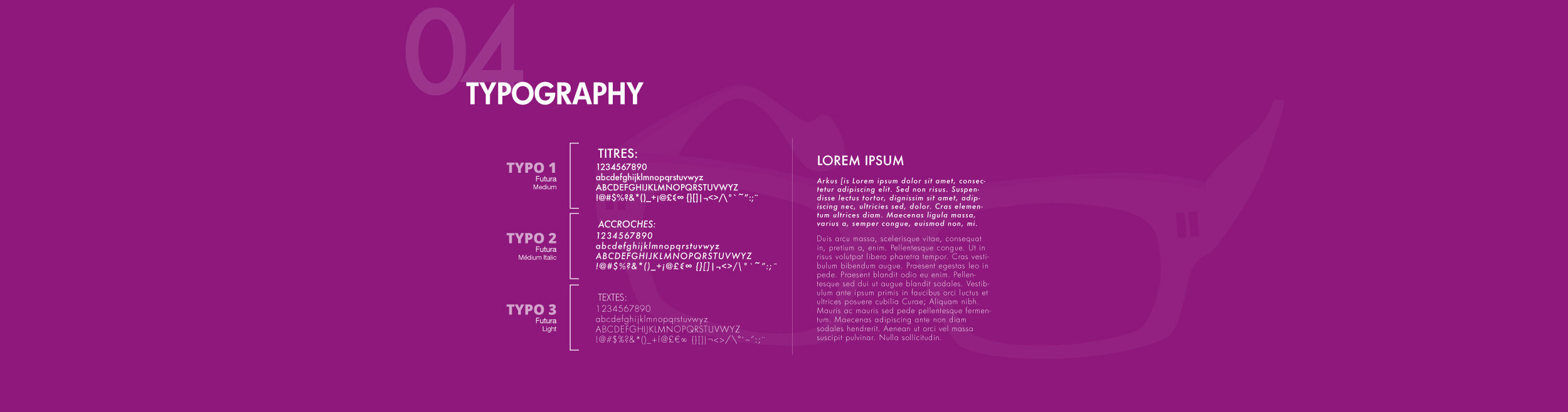 Choix de typographie pour À Propos d'Optique