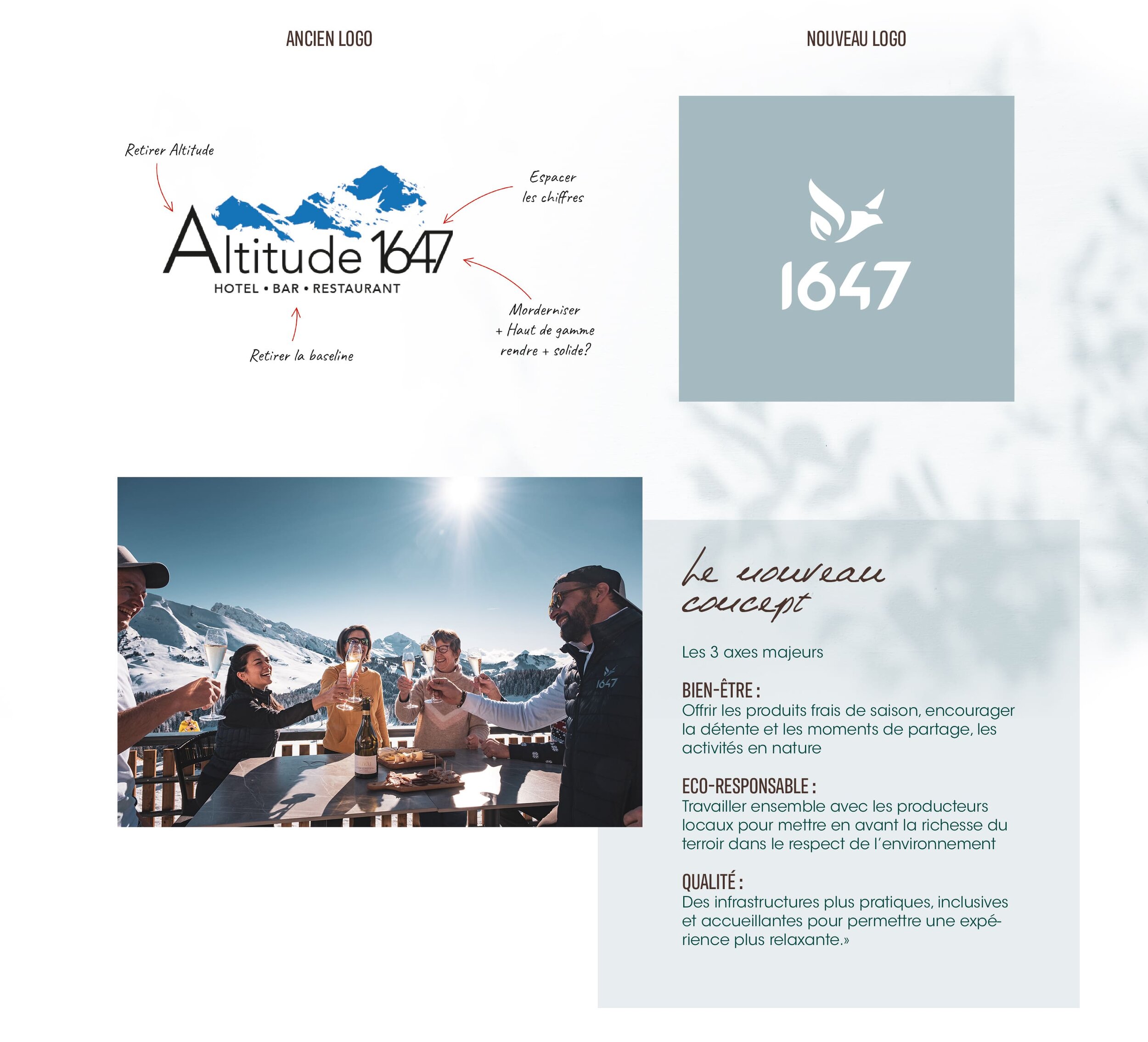Le nouveau concept du restaurant d'altitude 1647