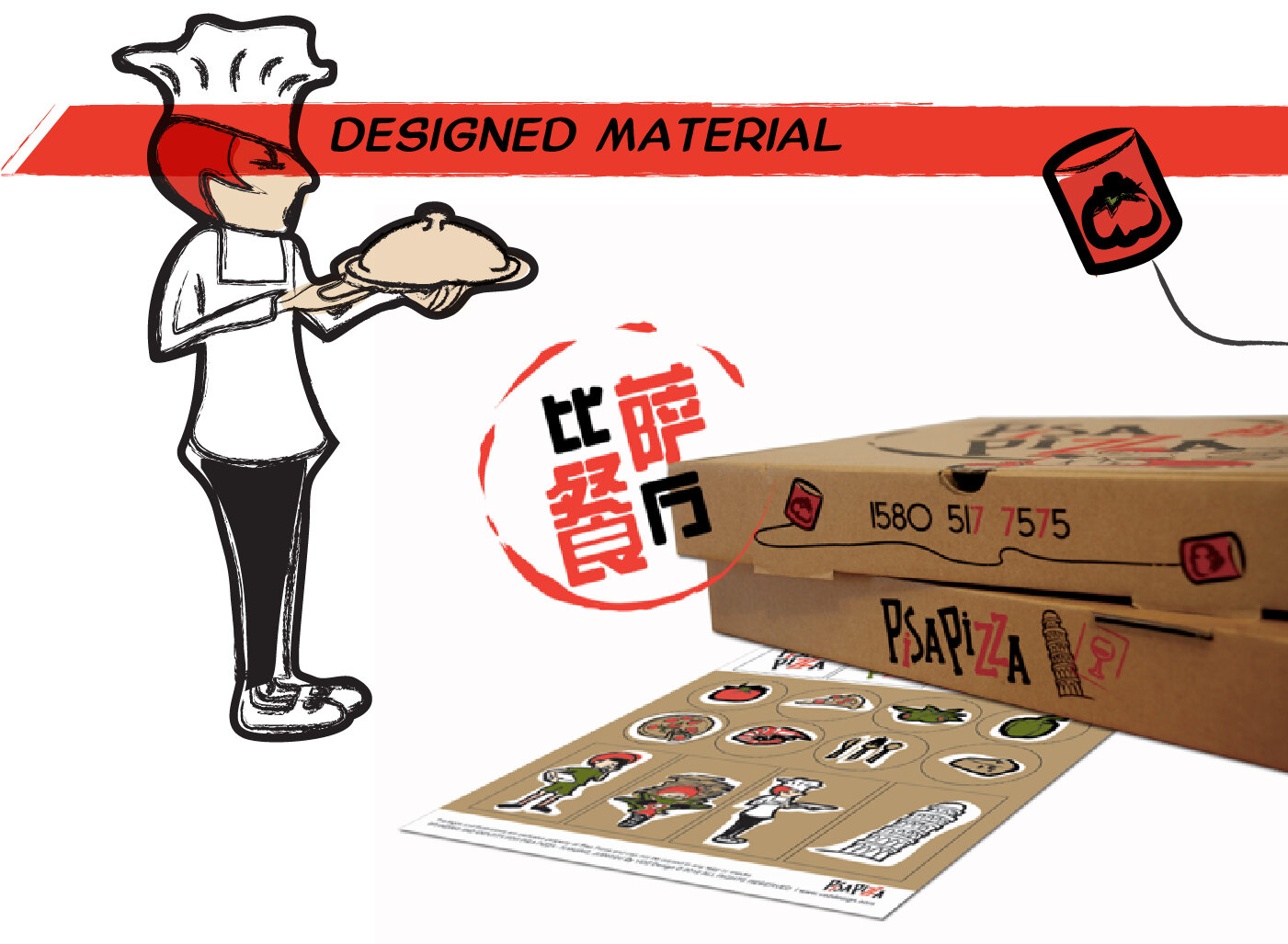 Packaging pour la pizzeria