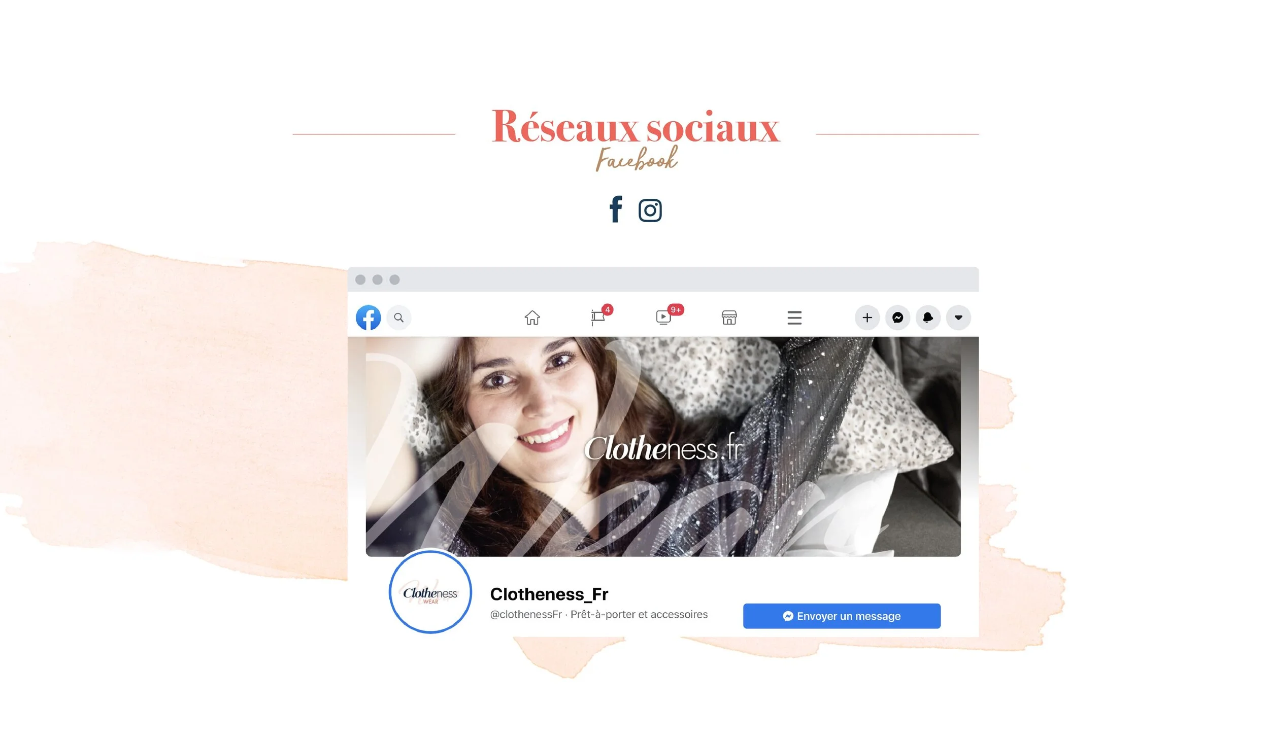 Clothness réseaux sociaux facebook