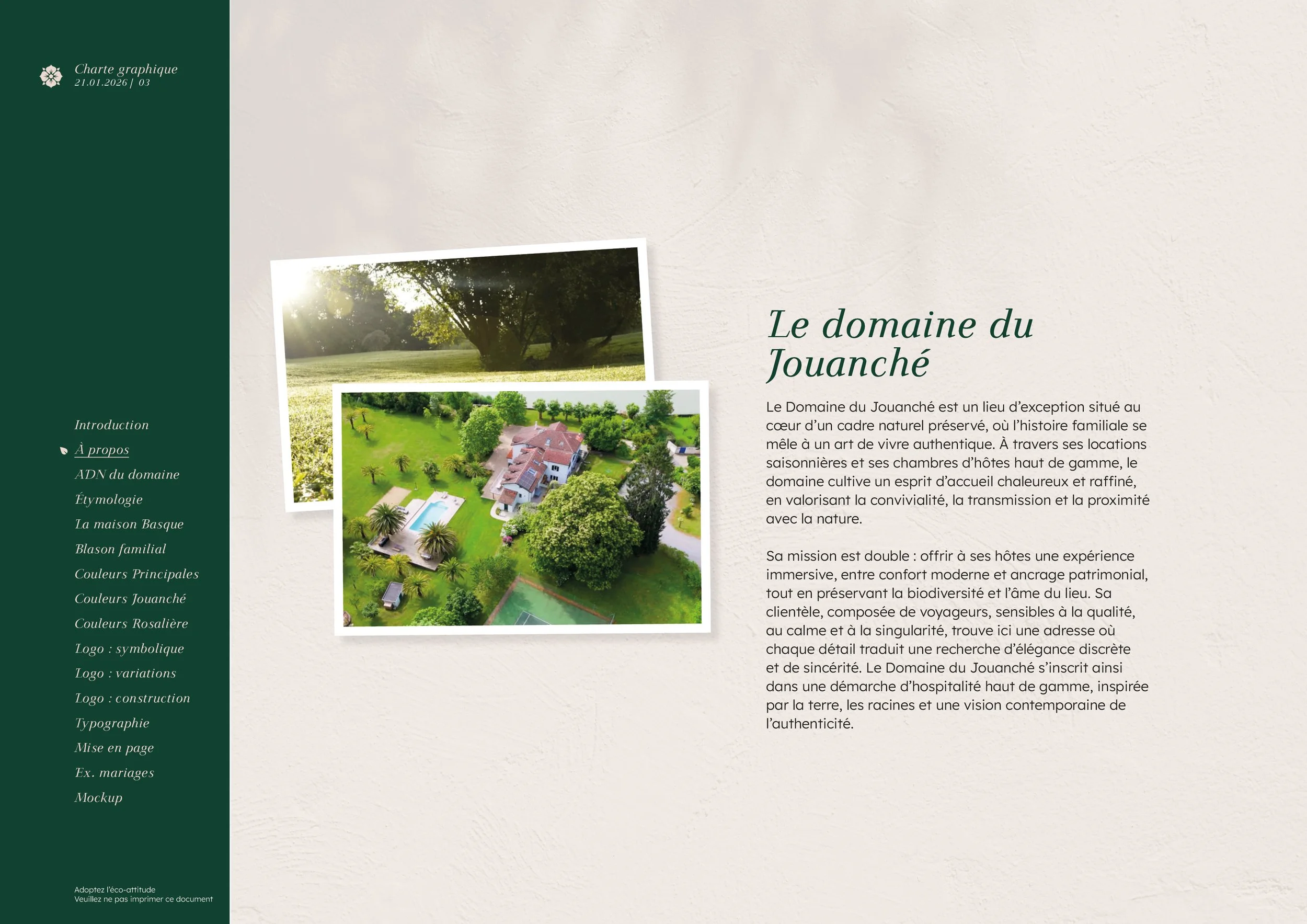 Domaine du Jouanché | Charte graphique p3
