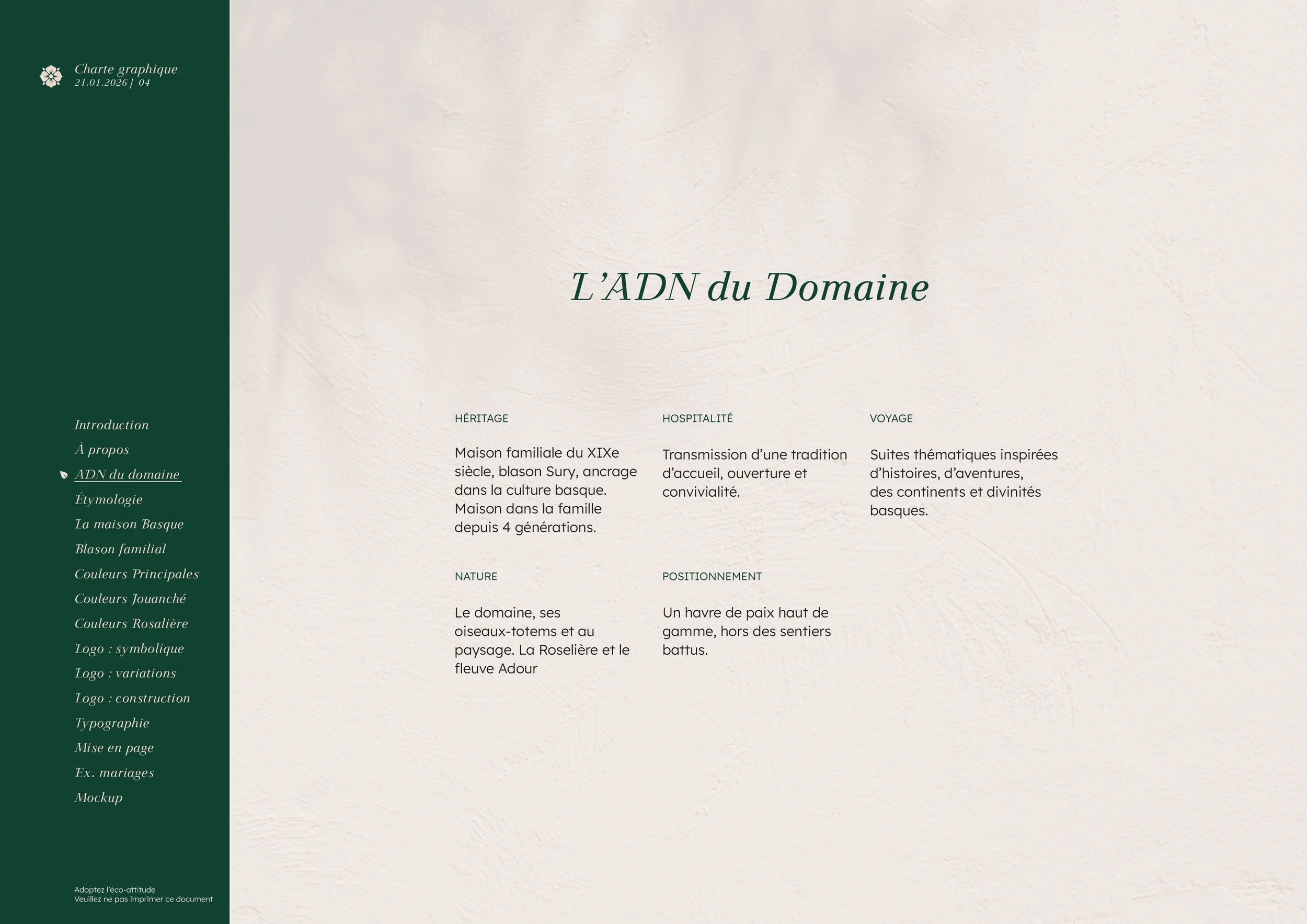 Domaine du Jouanché | Charte graphique p4