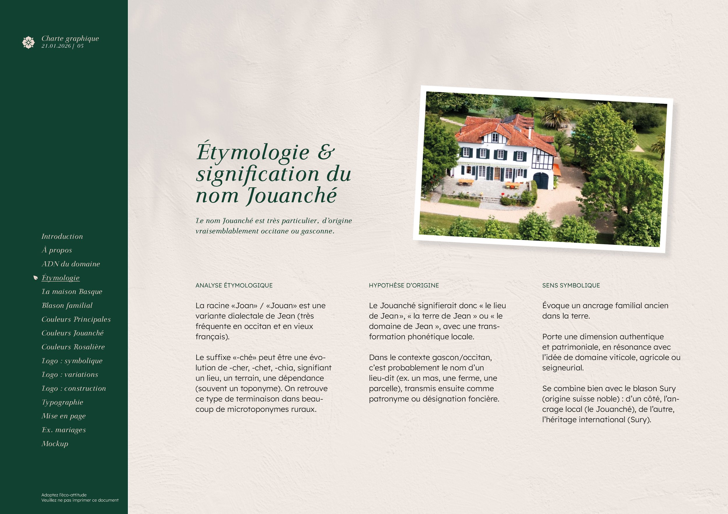 Domaine du Jouanché | Charte graphique p5