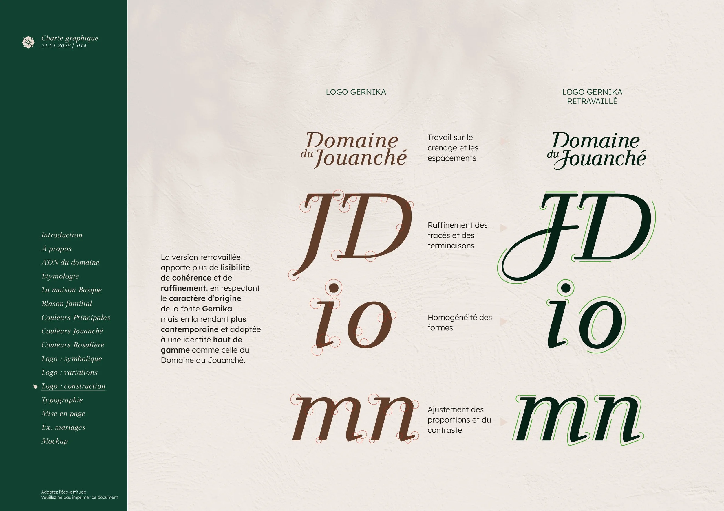 Domaine du Jouanché | Charte graphique p14