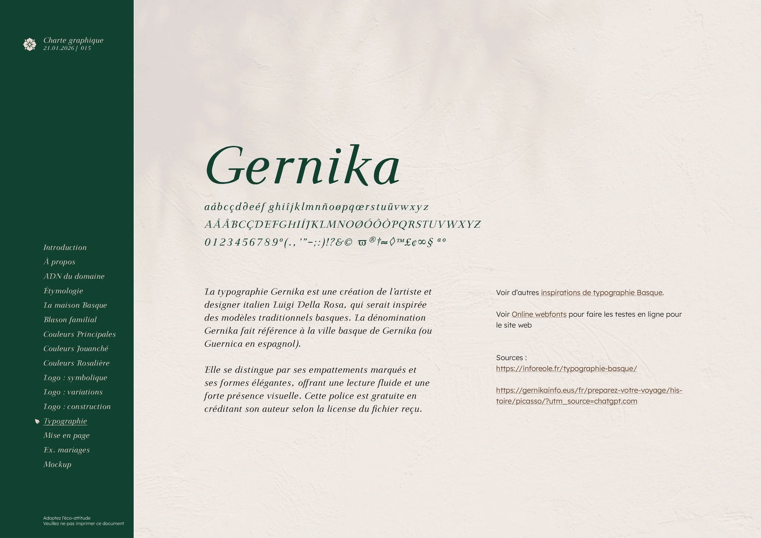 Domaine du Jouanché | Charte graphique p15