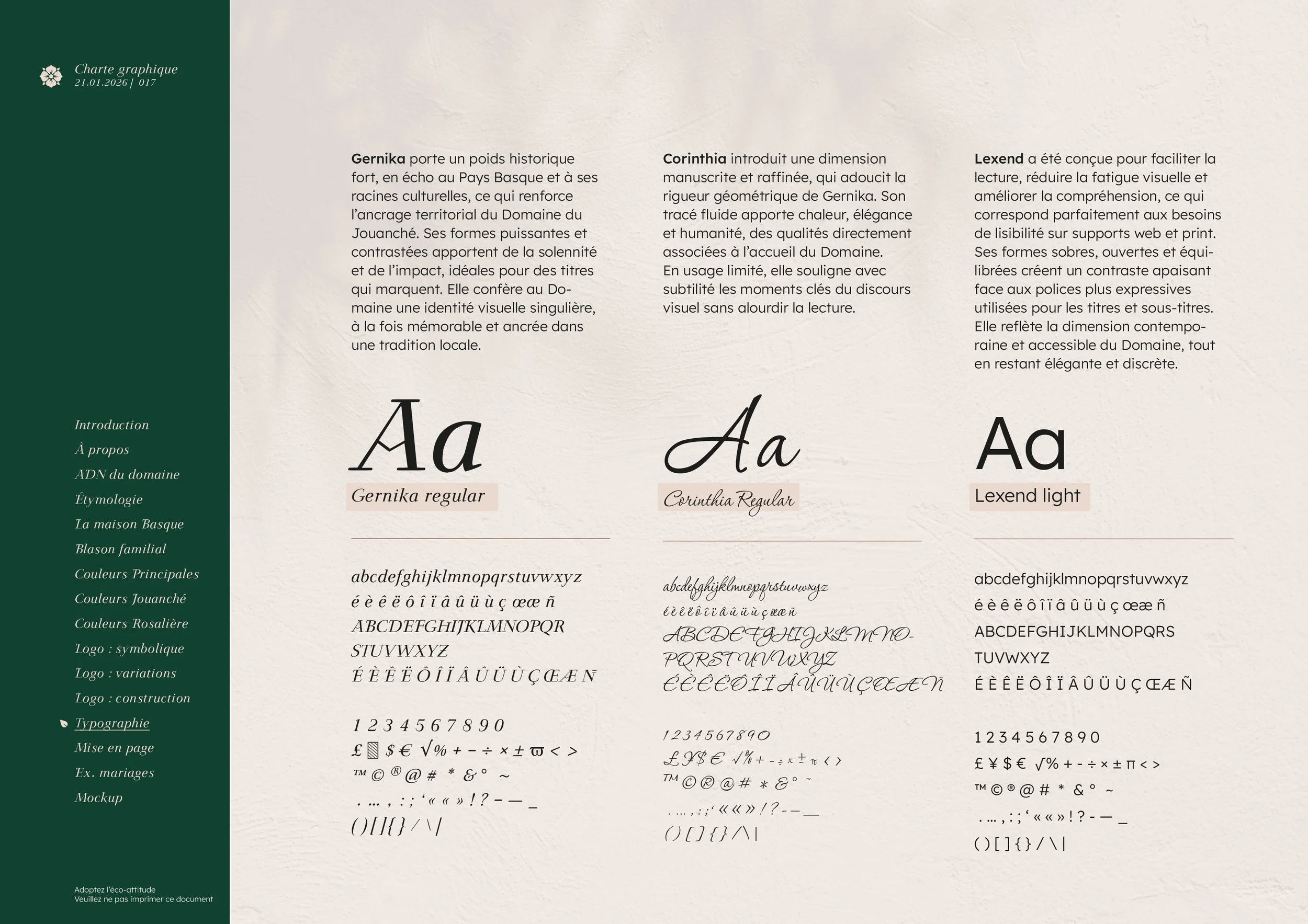 Domaine du Jouanché | Charte graphique p17