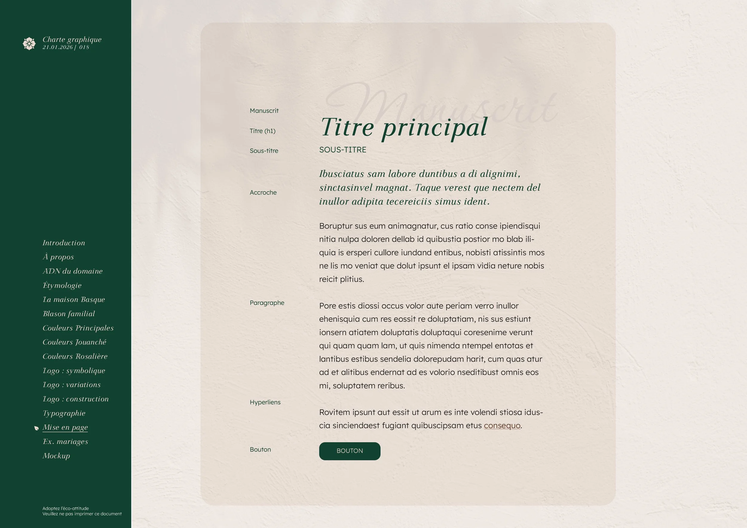 Domaine du Jouanché | Charte graphique p18