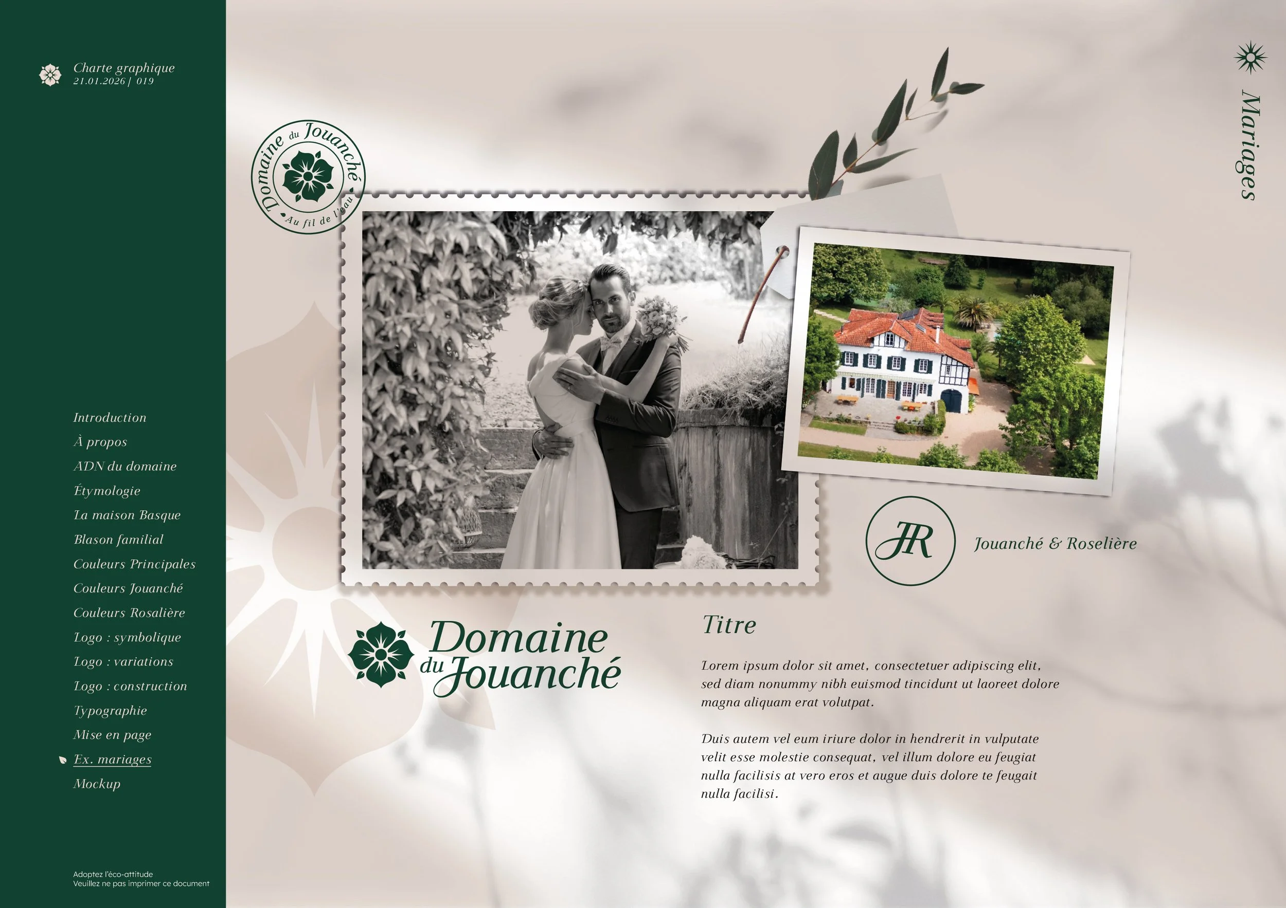 Domaine du Jouanché | Charte graphique p19