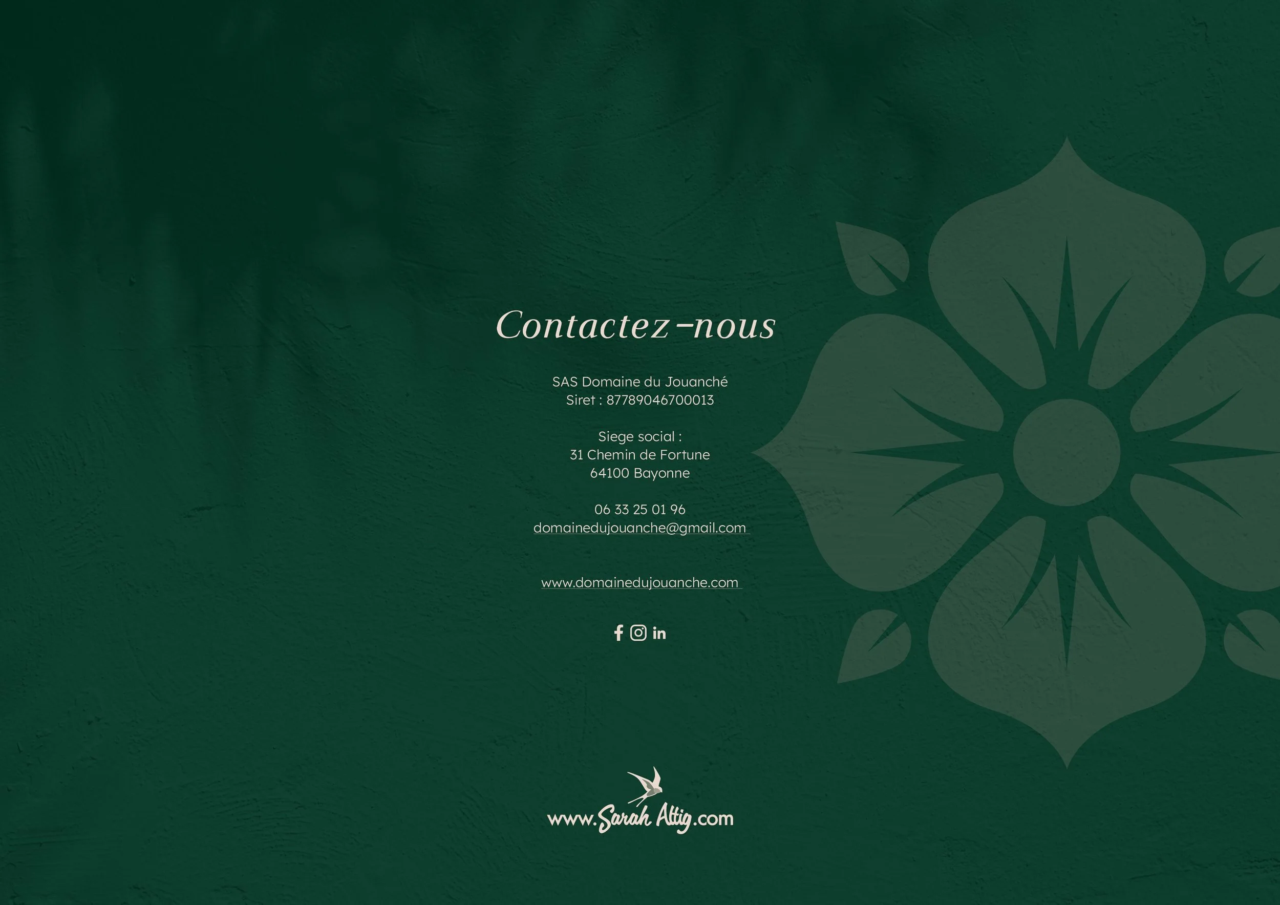 Domaine du Jouanché | Charte graphique p21