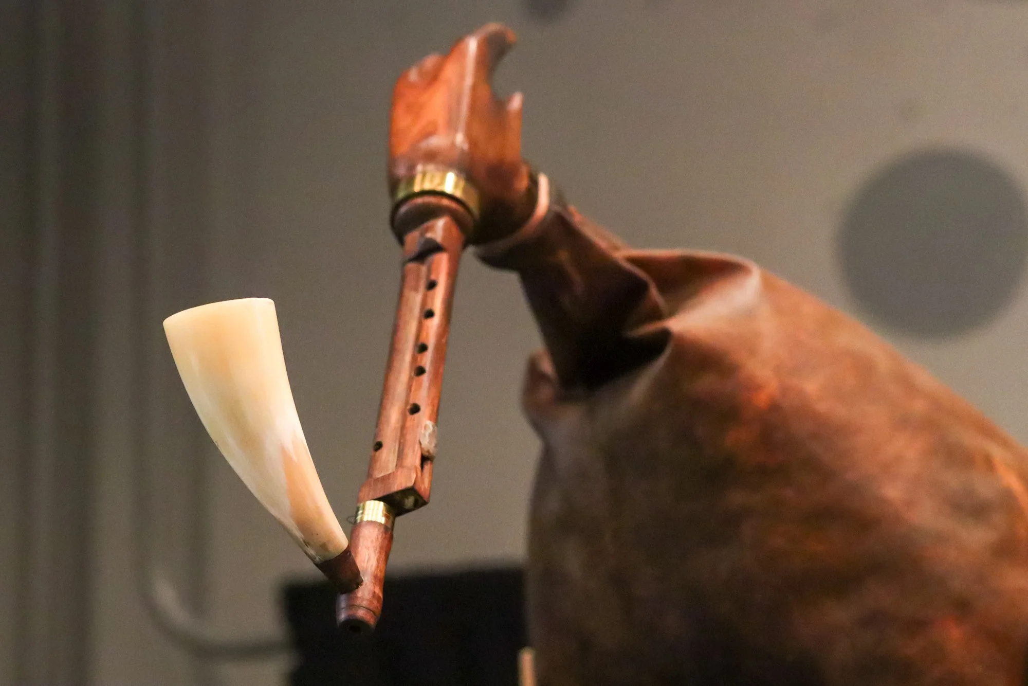 Dressed-up bagpipe