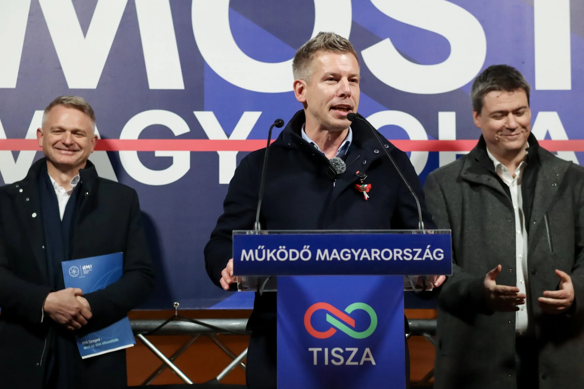 Péter Magyar says Tisza will win all Csongrád-Csanád districts at Szeged rally ahead of April 12 election