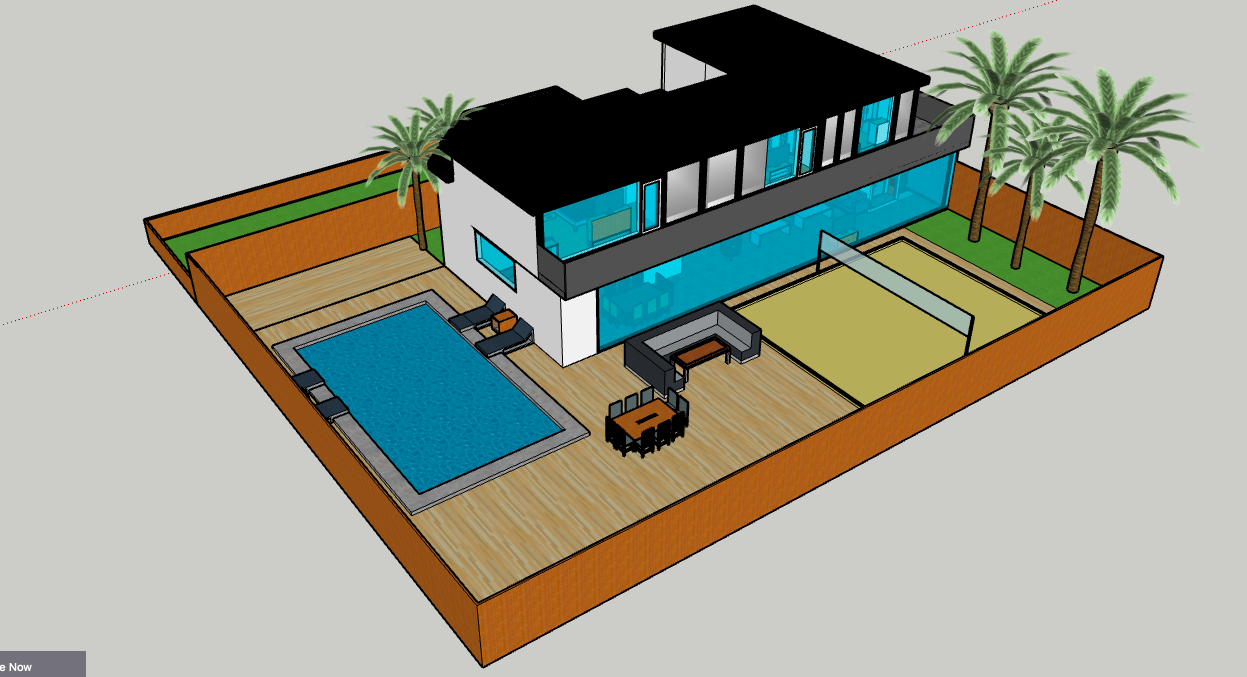 HOUSE EXTERIOR-REAR VIEW