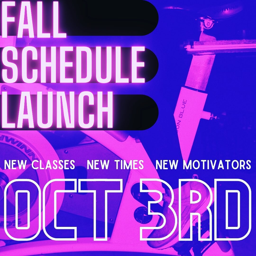 AwwwwDamn it&rsquo;s Autumn. That means a fresh class schedule for your riding pleasure. The new schedule features new class times, new motivators and the same dope vibes you love. Peep the new schedule and book your Fall Rides NOW on our website or 