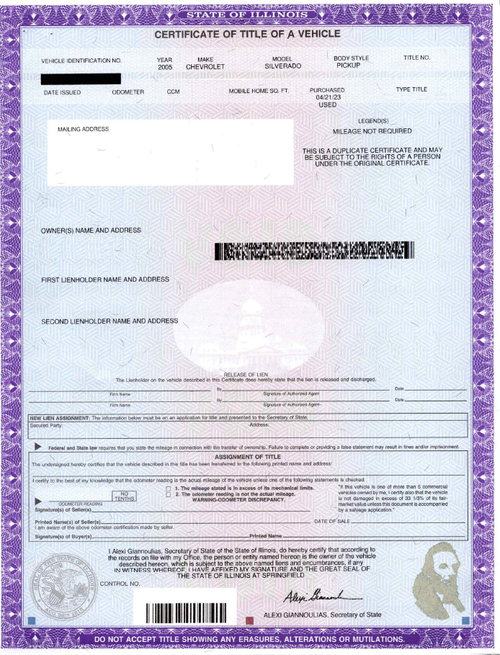 Illinois lost car title replacement guide jg title company