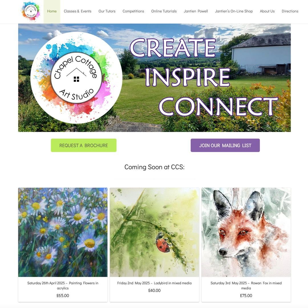 Fancy joining me for a face-to-face workshop in beautiful South Wales?
I'll be back at Chapel Cottage Studio with two subjects for you to enjoy, both mixed media based on watercolour techniques, and I'd love it if you could join me.
For all the detai