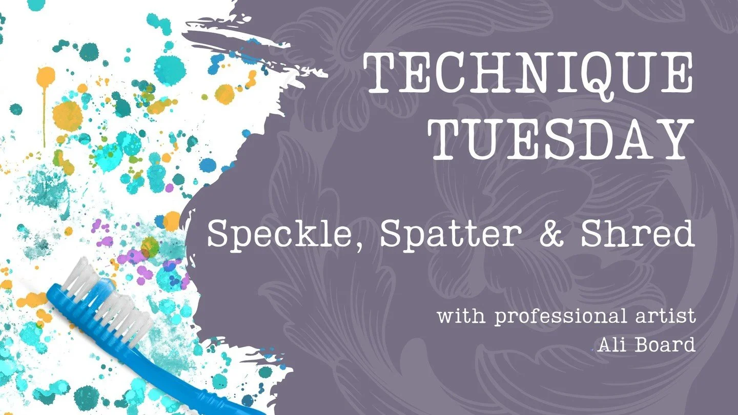 ***TECHNIQUE TUESDAY 7TH OCTOBER at 10:00 (UK TIME)***
Ali is back from her holidays and looking forward to sharing her latest experiments with you.

So what can you expect from Technique Tuesday?
TT aspires to do something Ali is passionate about: I