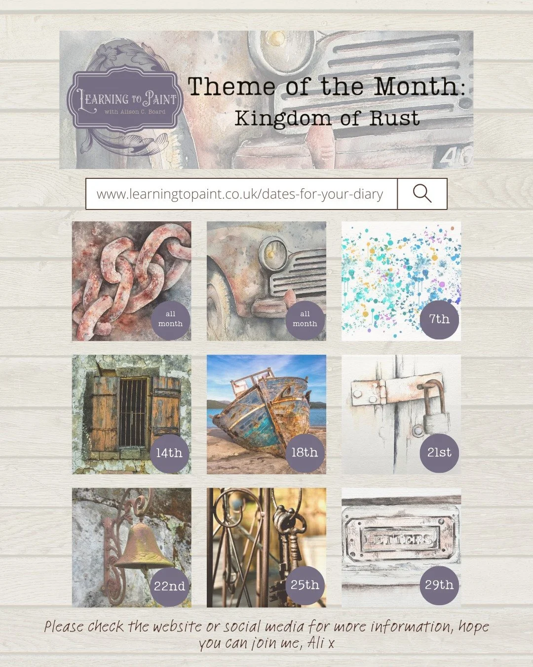 Autumn is the season for creativity &mdash; join my October art classes and fill your days with colour, connection, and inspiration. Contact me today to find out more and reserve your spot.

I'd love it if you could join me in October,  here's a hand