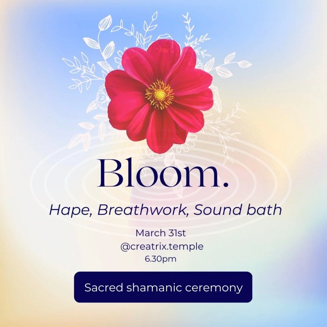 ✨️CEREMONY COMING UP✨️
You are wholeheartedly invited to a hape, breathwork & sound bath ceremony guided by the awesome spiritual guide and shaman, Kamel @mybestlife_spiritual and I, in the one of a kind healing arts space ✨️@creatrix.temple✨️