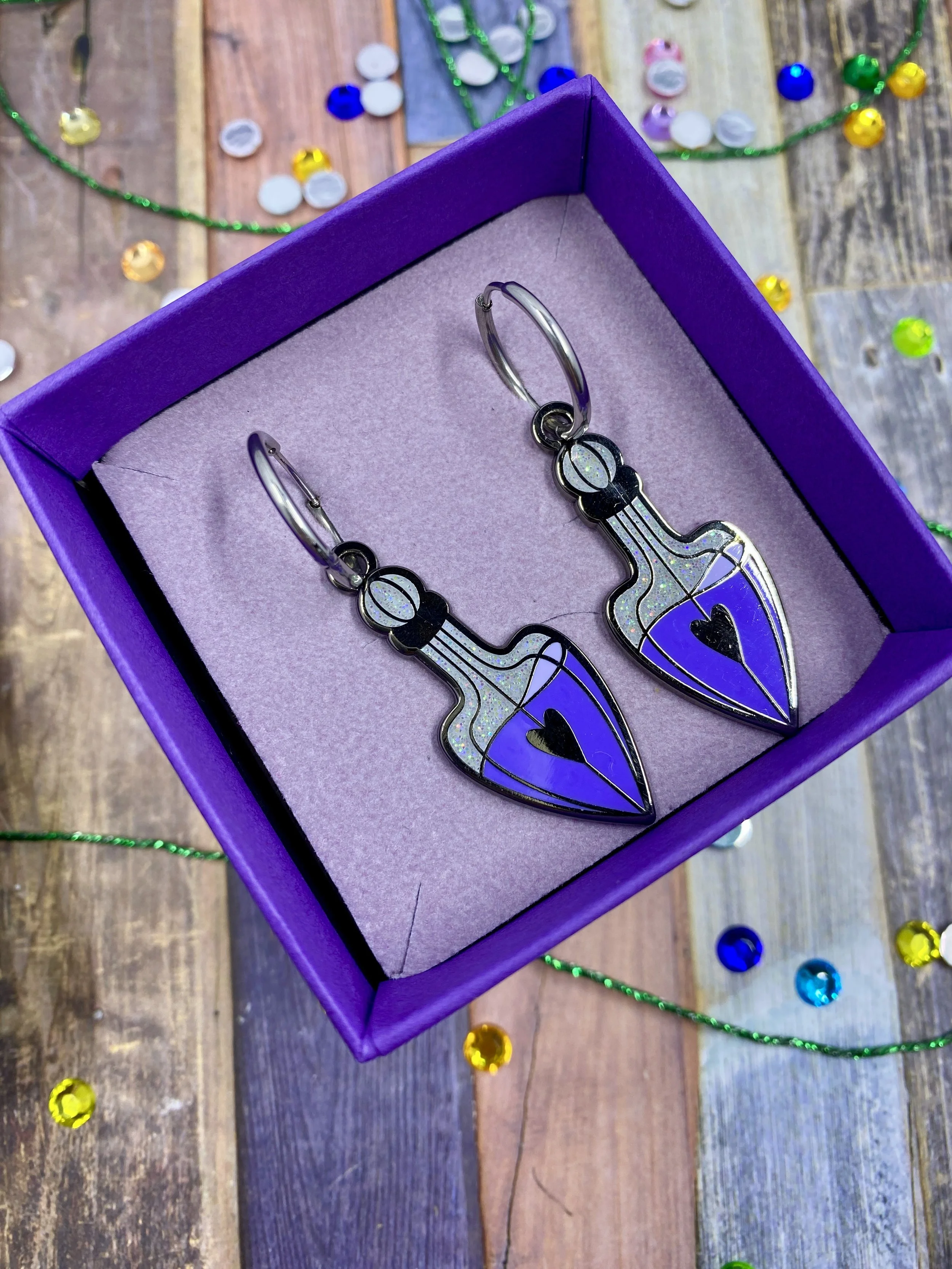 Earrings 💜 PURPLE LOVE POTION 💜