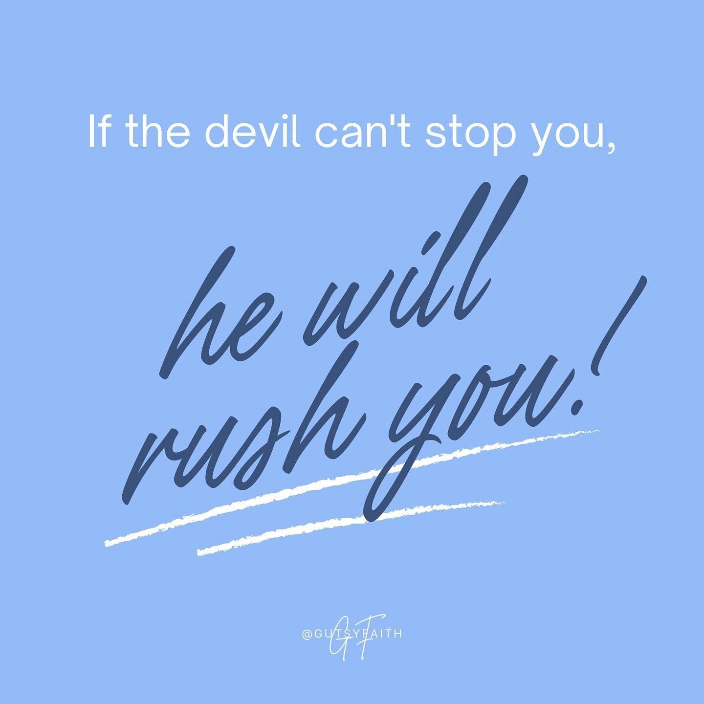 Jesus was never in a hurry, so why are you?

Don&rsquo;t let the devil deceive you anymore with this old trick! ❌

God&rsquo;s timing is perfect, we can trust in Him to get the job done.😊🙏🏼✨

#ChristianLiving  #SlowDown #NotInAHurry #God&rsquo;sTi