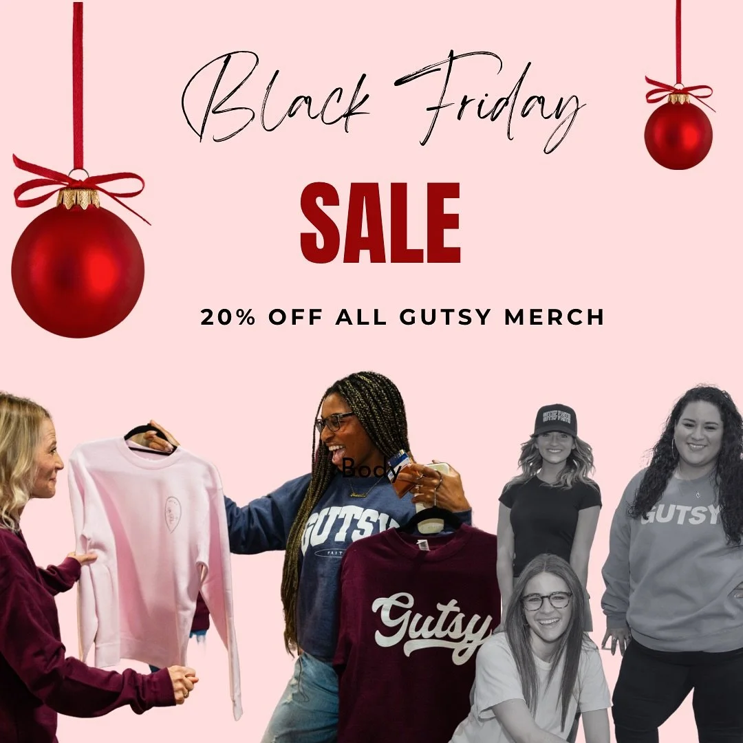 ✨ The wait is over✨ It&rsquo;s time for some BIG savings! 🎉 

Use code *BF SALE* and get 20% OFF your entire purchase this Black Friday! 🖤 

Don&rsquo;t miss out on this GUTSY deal - grab something for yourself (or stock up on Christmas presents😉)