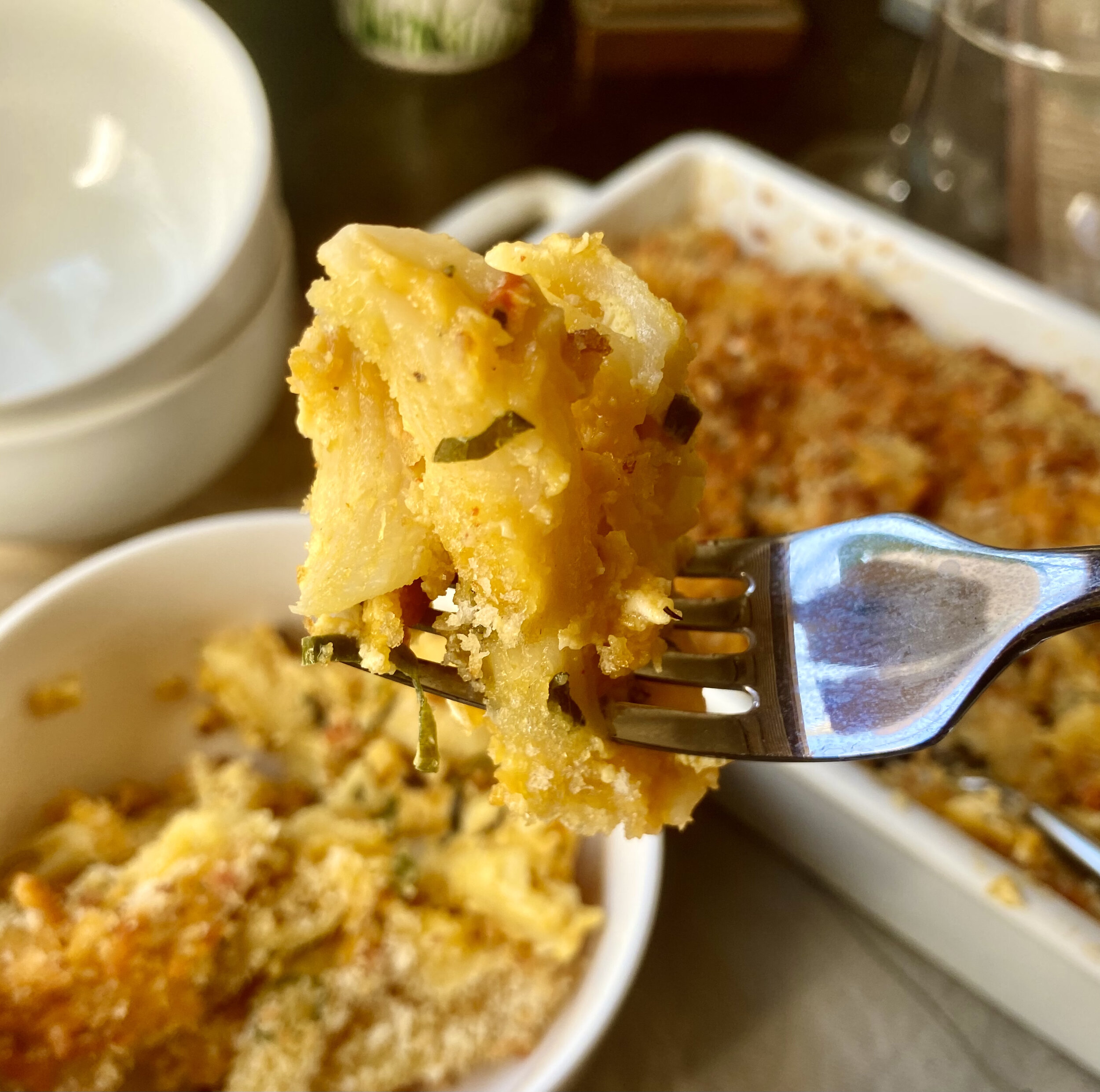 Pimento Cheese Baked Mac and Cheese