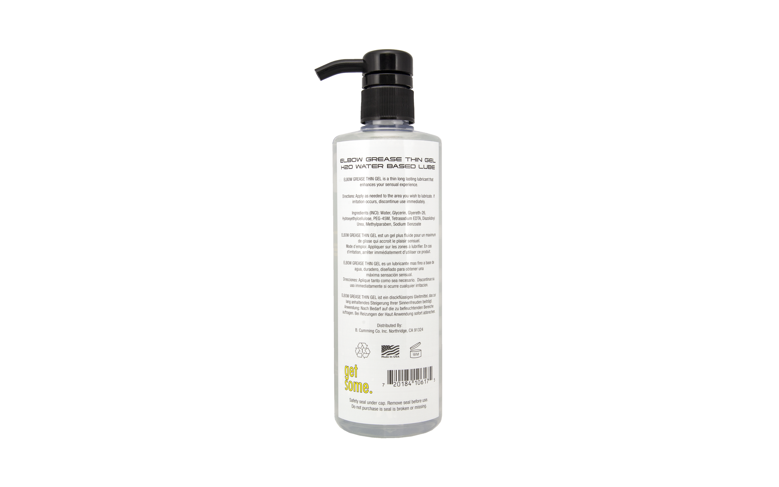 Elbow Grease H2O<br/>Thin Gel<br/>16 Oz. Pump  Elbow Grease Lubricants